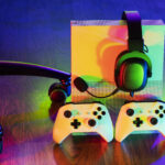 high angle controllers headphones
